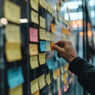 Planning With Post Its Stockcake